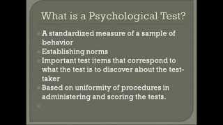 Psychological Tests Explained [upl. by Nniuq]