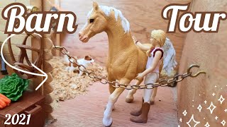 HUGE Schleich Horse Barn Tour  Schleich Barn Tour  May 2021  Schleich Horses [upl. by Anirbas962]