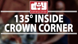 How to cut an inside 135 degree crown molding corner [upl. by Haceber]