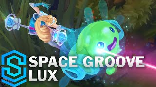 Space Groove Lux Skin Spotlight  PreRelease  League of Legends [upl. by Aerdnua]