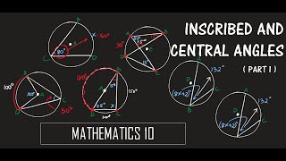 Inscribed Angles and Central Angles Part 1 of 2  MATHEMATICS 10 [upl. by Notlehs464]