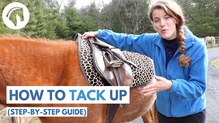 How to Tack Up a Horse English STEPBYSTEP GUIDE [upl. by Regni76]