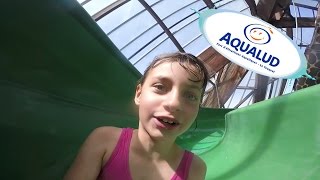 VLOG • INCROYABLE TOBOGGAN à AQUALUD    Studio Bubble Tea water park [upl. by Einahets]