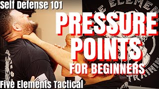 SELF DEFENSE PRESSURE POINTS FOR BEGINNERS  SELF DEFENSE 101  Five Elements Tactical [upl. by Yolanda]