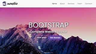 Responsive Bootstrap Website Start To Finish with Bootstrap 4 HTML5 amp CSS3 [upl. by Bailar]