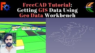 FreeCAD Tutorial Getting GIS Data Using Geo Data Workbench [upl. by Enitsirhk]