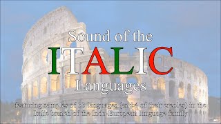 Sound of the Italic Languages Latin  33 Romance LanguagesDialects and 4 Creoles [upl. by Andres]