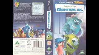 Monsters Inc UK VHS 2002 [upl. by Fair486]