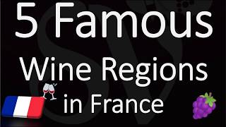 What are the Five Famous Wine Regions in France [upl. by Alleynad]