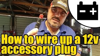 How to wire up a 12v accessory plug 1953 [upl. by Noied56]