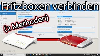 2 Fritzboxen verbinden  vorhandener Zugang über LAN und als IPClient [upl. by Sakiv362]