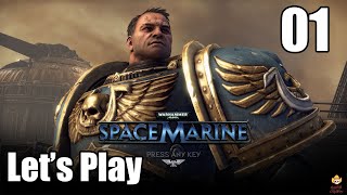 Warhammer 40K Space Marine  Lets Play Part 1 Planetfall [upl. by Yrod602]