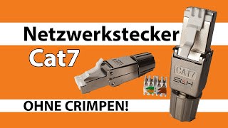 Netzwerkstecker Cat7  ohne Werkzeug  RJ45 [upl. by Allayne]