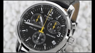 TISSOT PRC 200 chronograph battery replacement [upl. by Mialliw]