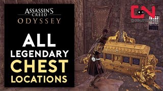 Assassins Creed Odyssey  All 17 Legendary Chest Locations [upl. by Dib288]