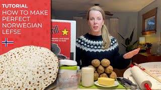 How to make perfect Norwegian lefse recipe link in description [upl. by Nyletac]