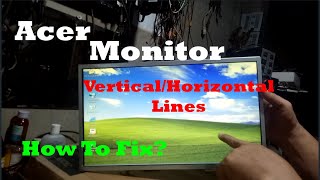 How to Fix Acer Monitor VerticalHorizontal Lines [upl. by Wickner327]