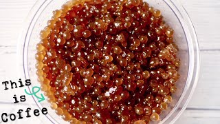 How to make Coffee Caviar  Molecular Gastronomy Style Espresso Bubbles [upl. by Akcirred225]