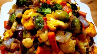 Easy Oven Roasted Vegetables Recipe [upl. by Eyks684]