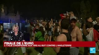 Finale de lEuro2021  les Anglais quotsous le chocquot après la victoire de lItalie • FRANCE 24 [upl. by Migeon]