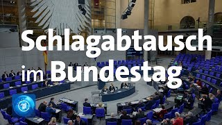 Bundestag Weidel und Merkel liefern sich Schlagabtausch bei Generaldebatte [upl. by Aliac]