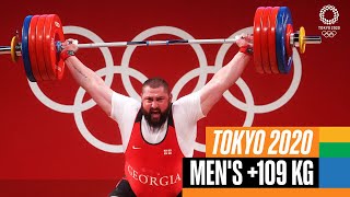 🏋️‍♂️ Mens 109 kg Weightlifting  Tokyo Replays [upl. by Aeikan]