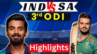 SA vs IND highlights 3rd ODI India beats South Africa by 78 runs wins series 21 [upl. by Christoph]