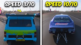 Top 5 FASTEST Drag Cars in Forza Horizon 5 [upl. by Novah]