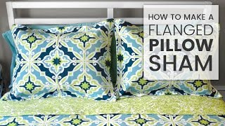 How to Make a Flanged Pillow Sham [upl. by Sanburn]