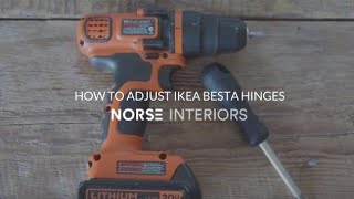 How to Adjust IKEA Besta Hinges [upl. by Harlan637]