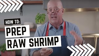 Andrew Zimmern Cooks How to Prep Raw Shrimp [upl. by Araeic44]