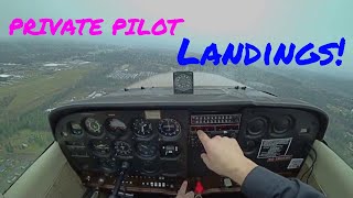 Private Pilot Landings  How To Land  Cessna 172 [upl. by Adiene]