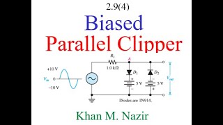 Biased Parallel Clippers  EDC 294EnglishBoylestad [upl. by Christenson779]