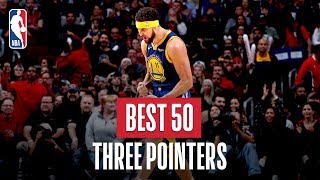 NBAs Best 50 Three Pointers  201819 NBA Season [upl. by Lahey]