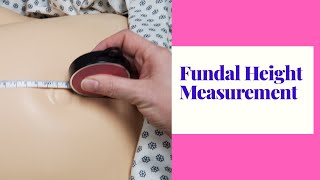 HOW TO MEASURE FUNDAL HEIGHTSKILL DEMO [upl. by Deadman908]