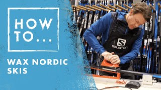 How To Wax Nordic Skis  Salomon HowTo [upl. by Zealand]