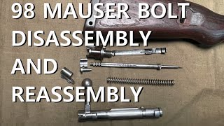 98 Mauser Bolt Disassembly and Reassembly [upl. by Gnem]