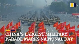 Chinas largest military parade marks National Day [upl. by Schlenger]