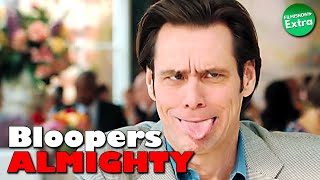 BLOOPERS ALMIGHTY  JIM CARREY Gags Outtakes Compilation [upl. by Naihs]