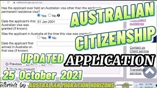 AUSTRALIAN CITIZENSHIP APPLICATION  How to apply an Australian Citizenship online No audio [upl. by Adnamas]