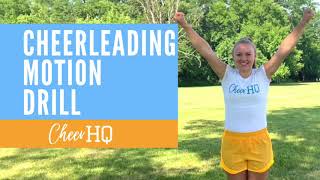 Cheerleading Motion Drill  Cheer HQ [upl. by Leisam320]