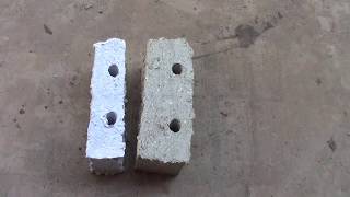 Bio BriquettesHow to make a thicker denser brick [upl. by Sewole]