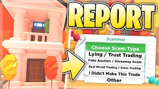 How to REPORT SCAMMERS in Adopt Me Roblox TRADING UPDATE [upl. by Athalla]