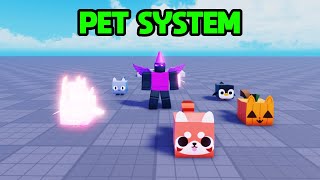 How to make an Advanced Pet System in Roblox Studio [upl. by Ellehcear]