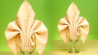 THE FLEURDELYS NAPKIN FOLDING [upl. by Brade701]