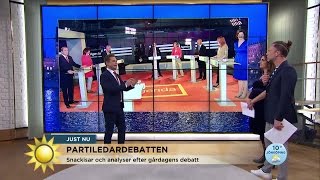 Här är partiledaren som får underkänt quotKräver mer av hennequot  Nyhetsmorgon TV4 [upl. by Valente]