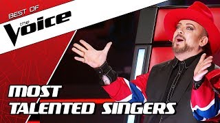 TOP 10  MOST TALENTED SINGERS in The Voice [upl. by Chase]