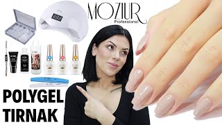 Poli Jel Protez Tırnak Nasıl Yapılır  PolyGel Nails At Home [upl. by Constancia]