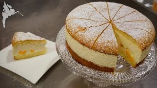 Klassische Käsesahne Torte  Käse Sahne Torte mit Mandarinen  Klassiker  Kuchenfee [upl. by Aisined]