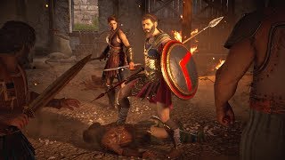 Assassins Creed Odyssey  Epic Spartan Battle Cutscene [upl. by Eimam]